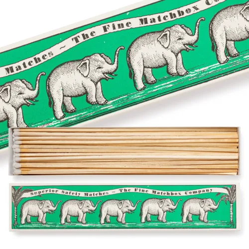 Cosi Store • Allumettes Longues Green Elephants (Archivist)