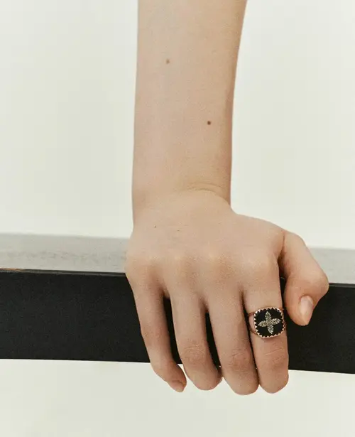 Cosi Store • Bague Bowie N°2 Noir (Pascale Monvoisin)