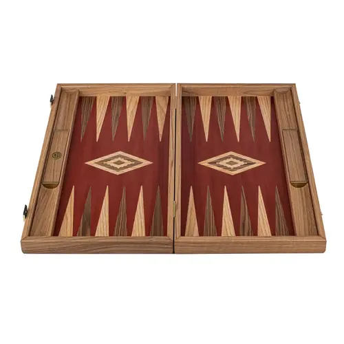 Cosi Store • Backgammon PM Rouge Noyer Manopoulos (Manopoulos)