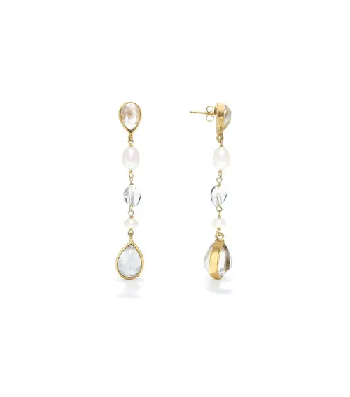 Cosi Store • Boucles d'oreilles Perles Cachemire (Goossens)