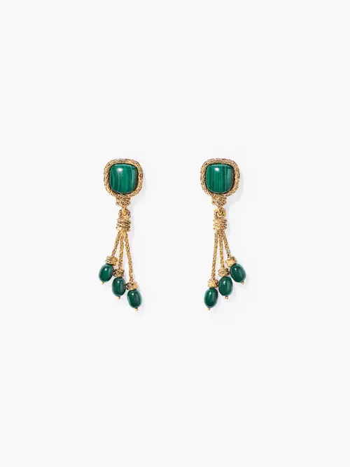 Cosi Store • Boucles d'Oreilles Miki Malachite Aurélie Bidermann (Aurélie Bidermann)