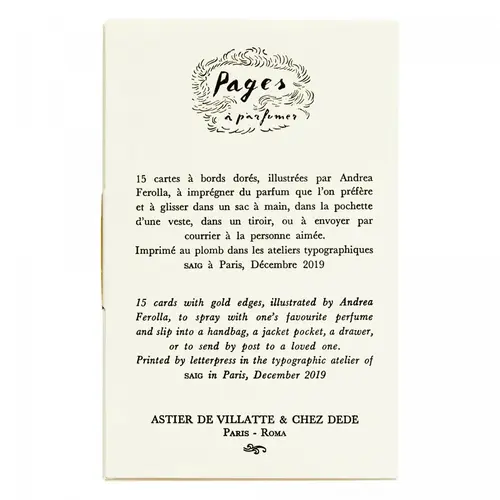 Cosi Store • Pages à parfumer (Astier de Villatte)